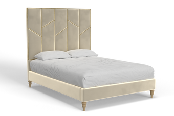 Chelsea Copper Bed with Zig Zag Trim