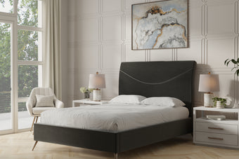 Essex Bed with Sewing Pattern Headboard