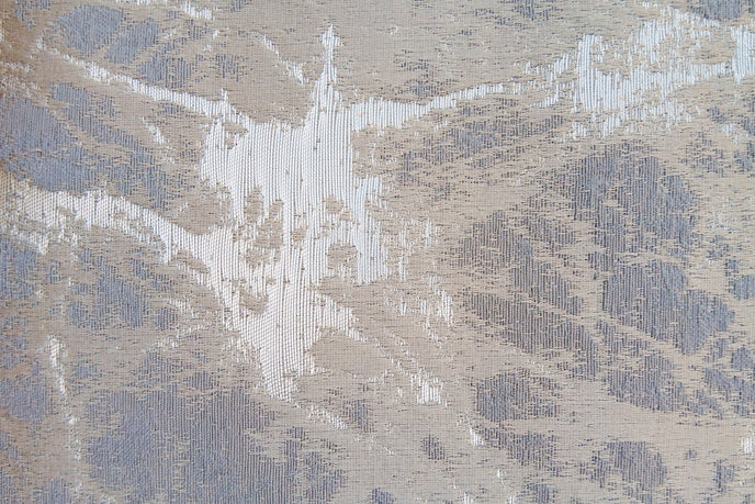 Silver grey upholstery on bed frame