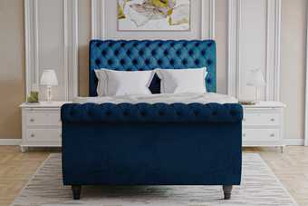 Emperor Bed Frame with Buttoned Chesterfield