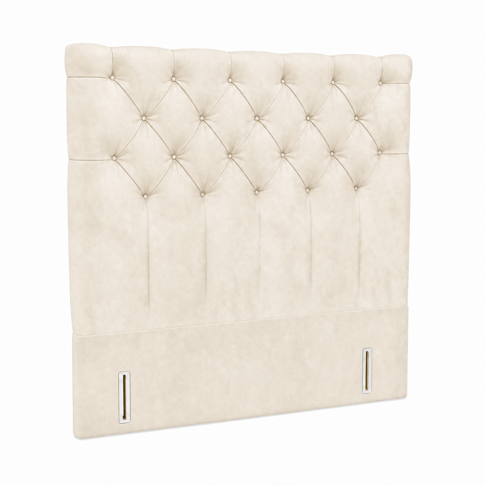 Foxy upholstered headboard in Velvet Cream