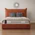 Berkley Pillow Back Super King 6’0 Manual Storage Bed in Mulberry in Stock Quick Ship