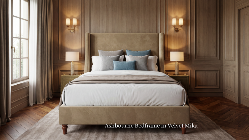 Stocked Ashbourne 5’0 King Size Storage Velvet Mika