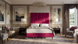 Chelsea 6’0 Bed Frame 6’0 Light Grey Wenge Legs Quick Ship