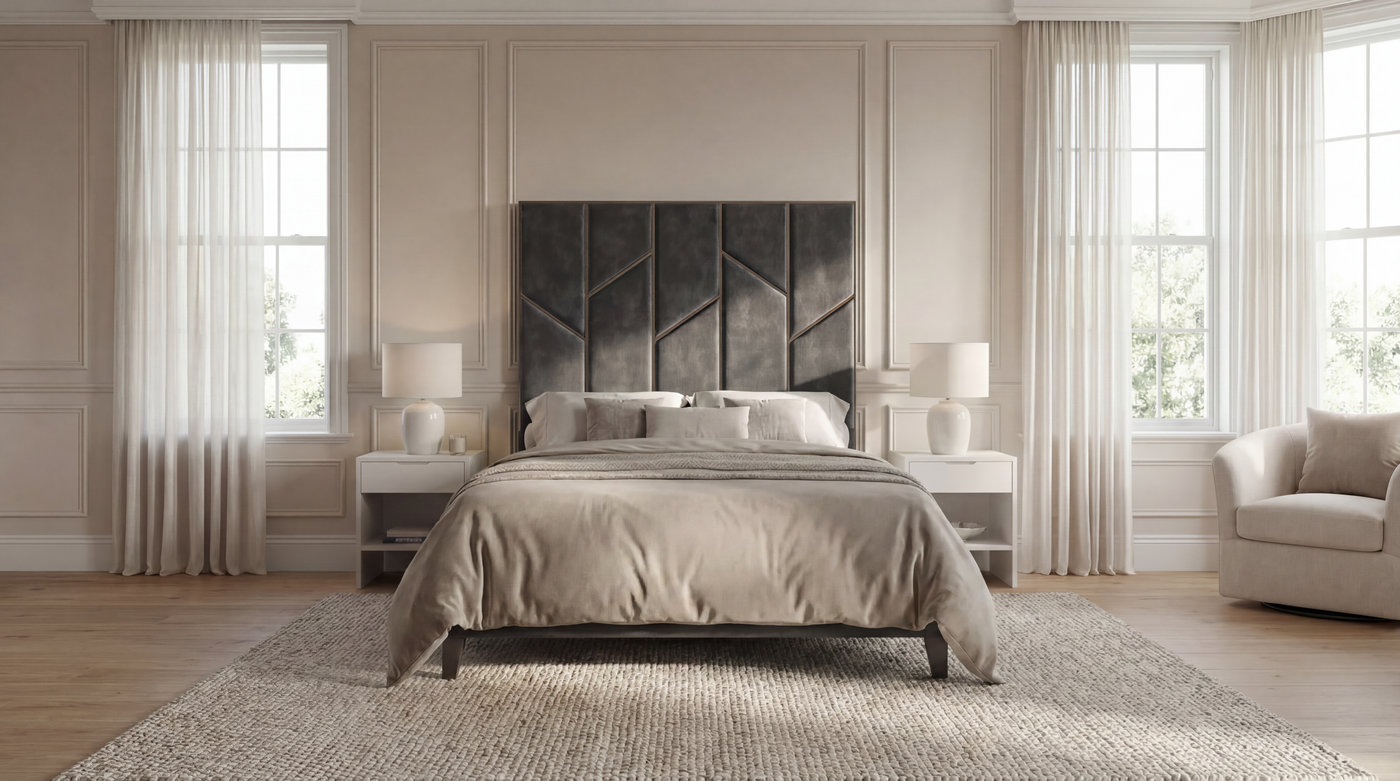 Chelsea 6’0 Bed Frame 6’0 Light Grey Wenge Legs Quick Ship