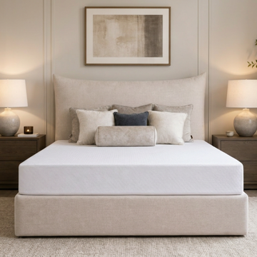 Snorer Bed Pillow 6’0 Super King Size Siena Dusk Storage Bed Quick Ship