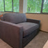 Clearance Emma Love Seat Dark Grey Sedac Epona Roll Out Action Sofa Bed