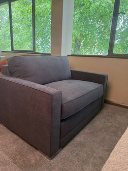 Clearance Emma Love Seat Dark Grey Sedac Epona Roll Out Action Sofa Bed