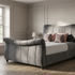 Snuggler 5'0 King Bed frame Marble Metal Quick Ship