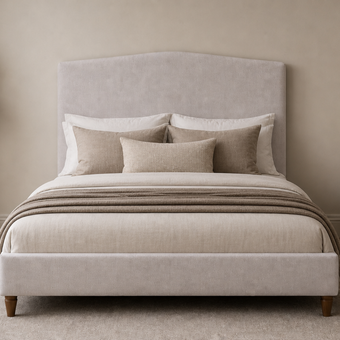 Snoozer 5'0 King Bed frame Oak Legs Siena Dusk Quick Ship