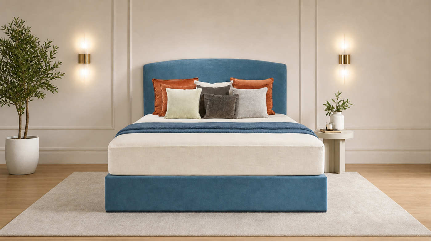 Dreamer 6'0 Super King Electric Storage Ottoman Air Force Blue Quick Ship