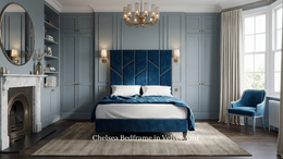 Chelsea 6’0 Bed Frame 6’0 Light Grey Wenge Legs Quick Ship