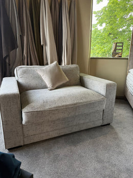 Clearance Emma Love Seat Light Grey Sedac Epona Roll Out Action Sofa Bed
