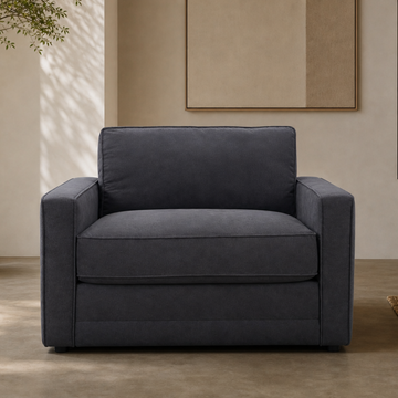 Clearance Emma Love Seat Dark Grey Sedac Epona Roll Out Action Sofa Bed