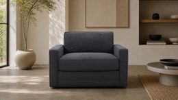 Clearance Emma Love Seat Dark Grey Sedac Epona Roll Out Action Sofa Bed