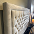 Clearance Cambourne 6’0 Super King Velvet Cream Storage Ottoman Bed