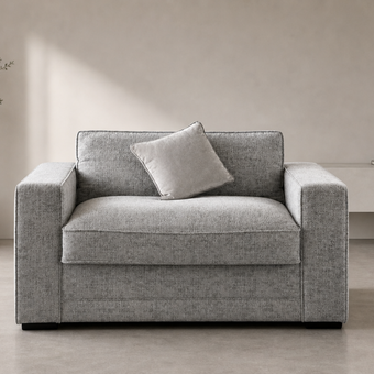 Clearance Emma Love Seat Light Grey Sedac Epona Roll Out Action Sofa Bed