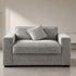 Clearance Emma Love Seat Light Grey Sedac Epona Roll Out Action Sofa Bed