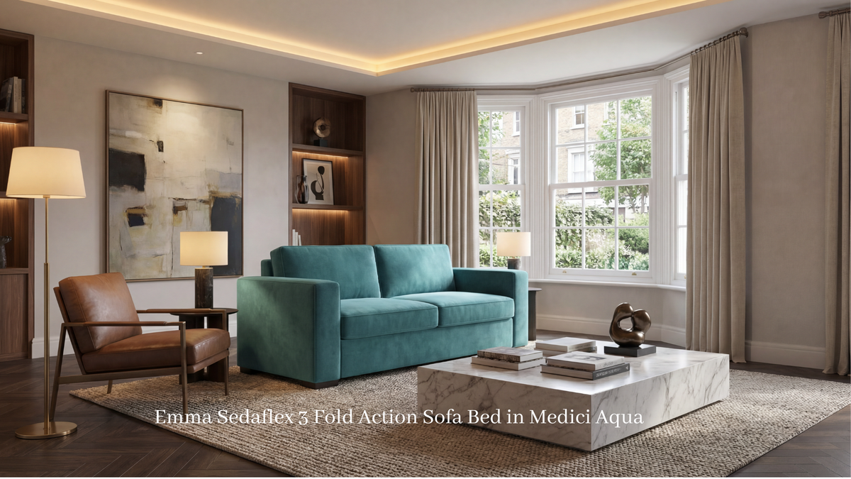 Emma sofa bed Sedac Epona roll out action detail
