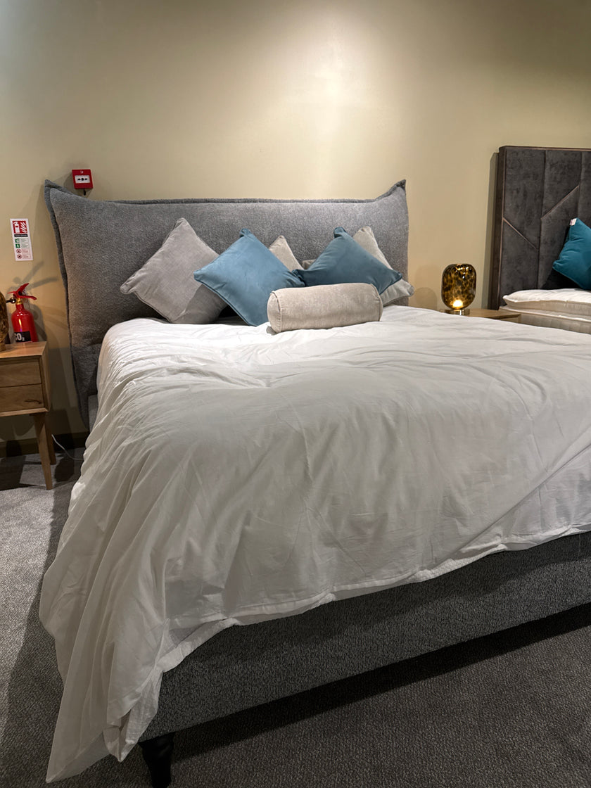 Clearance Berkley 6’0 Bed frame Teddy Steel