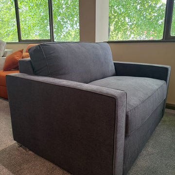 Clearance Emma Love Seat Dark Grey Sedac Epona Roll Out Action Sofa Bed