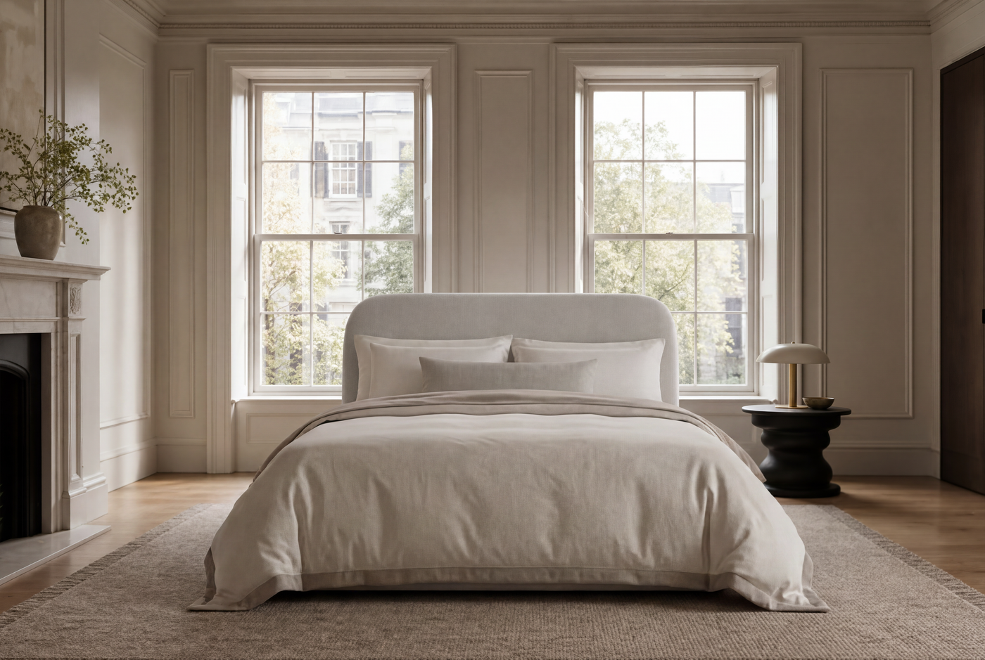 Ascot 6'0 Super King Bed frame Aston Natural Quick Ship