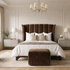 Stocked Aria 5’0 King Size Storage Velvet Bournville