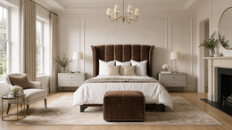 Aria 5'0 King Storage Velvet Chocolate Quick Ship (Out of Stock)
