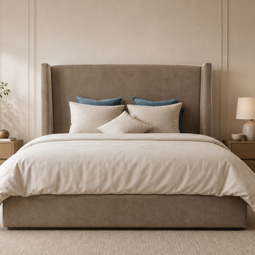 Ashbourne 5’0 King Size Storage Velvet Mika (Pre Order 10 Week)