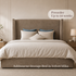 Stocked Ashbourne 5’0 King Size Storage Velvet Mika