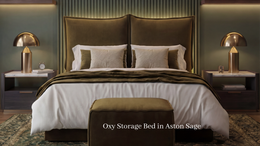 Oxy 6'0 Super King Storage Bed Aston Sage Quick Ship