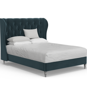 Bedlington Bed with Deep Button Design