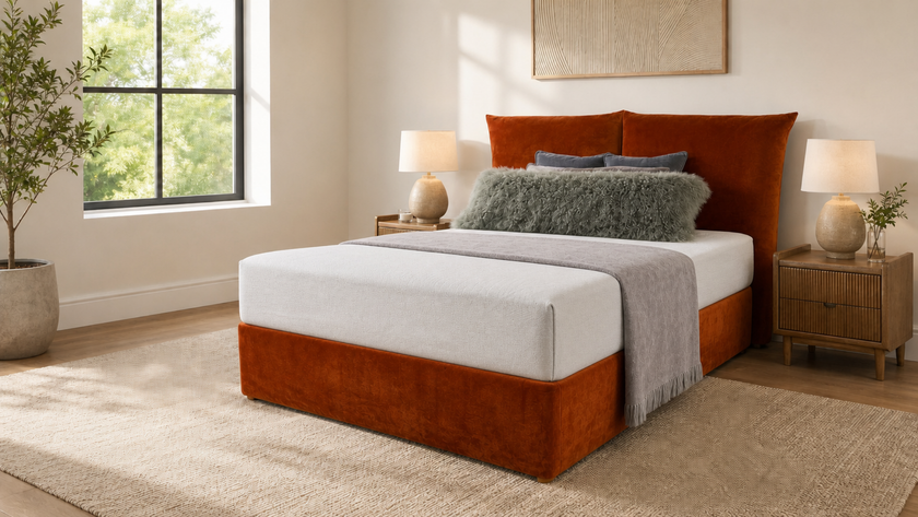 Double Cushion 4’6 Electric Storage Medici Orange Quick Ship