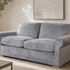 Clearance Emma Large 2 Seater Velvet Silver Sedac Epona Roll Out Action Sofa Bed