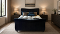 Clearance Snuggler Thiago 5’0 King Ottoman Velvet Black