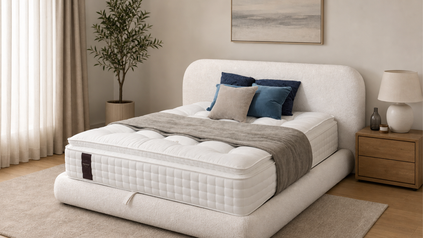 Ascot 6'0 Super King Storage Teddy Boucle Cream Quick Ship