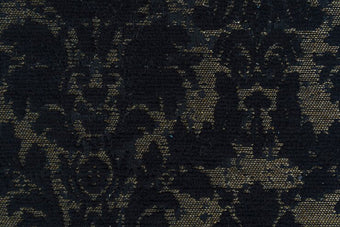 Luxurious black fabric swatch – Regal Ebony