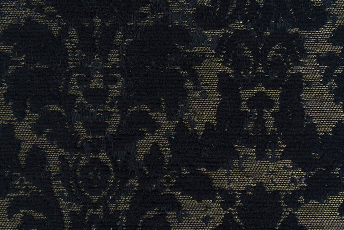 Luxurious black fabric swatch – Regal Ebony