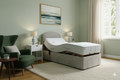 Essential Adjustable Set with Headboard and 1000 Pocket Mattress in Grey