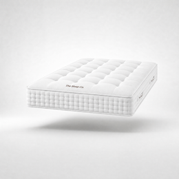 The Harrow Natural Medium mattress in European King, 160cm by 200cm, hand tufted natural fillings