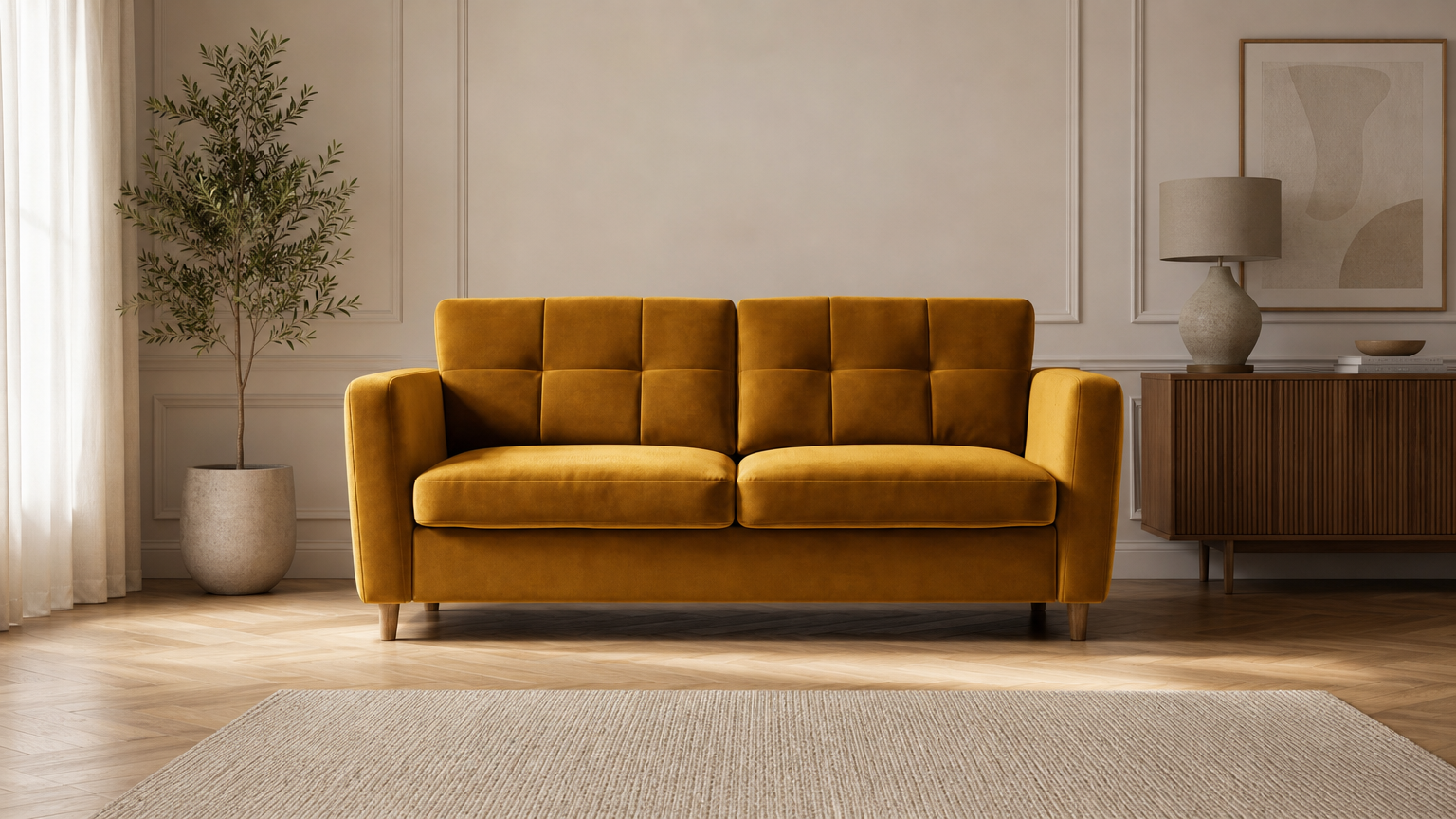 The sofa can make the whole room.
