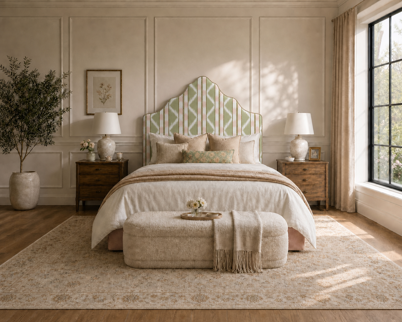 The bed is the room. We start there.
