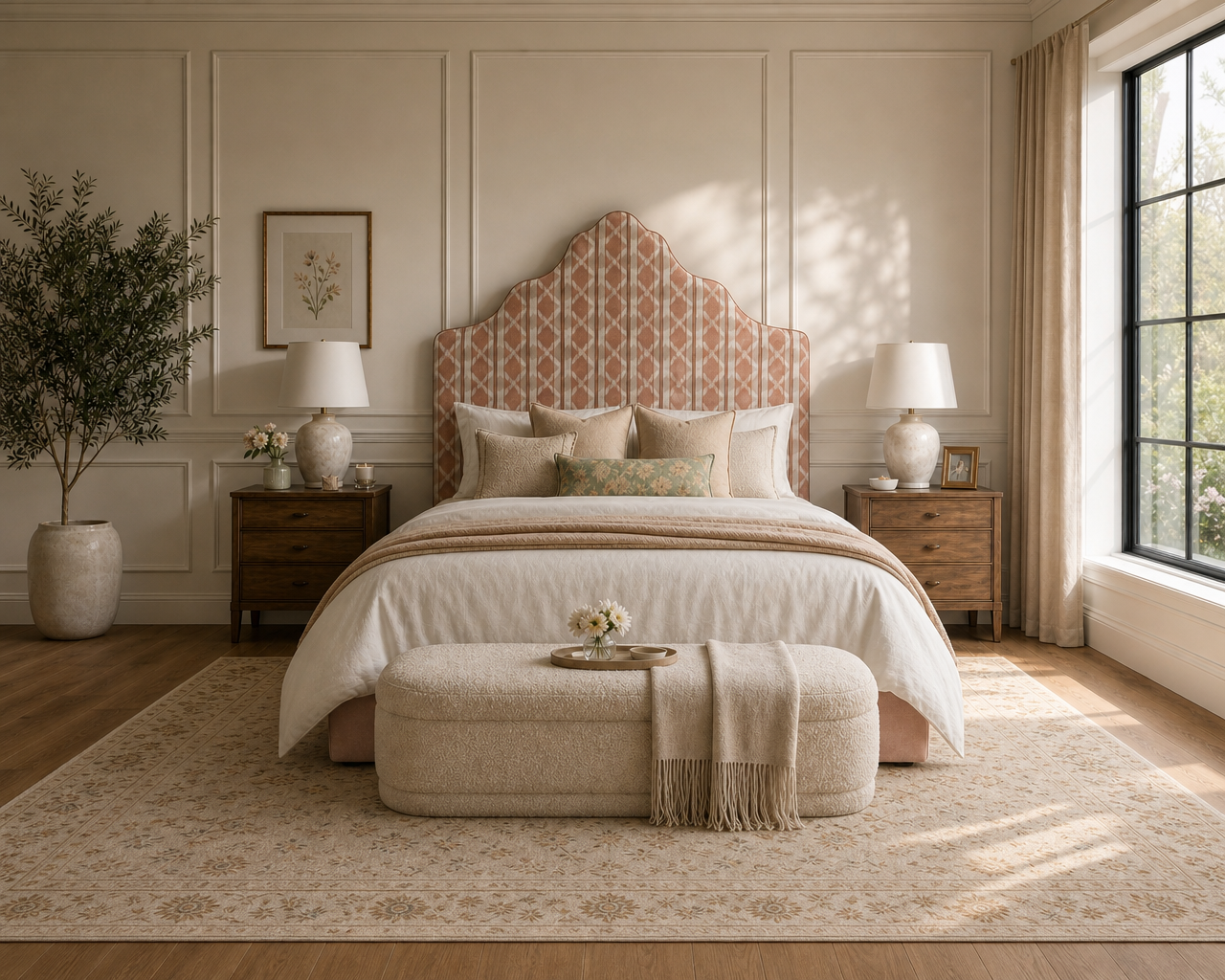 The bed is the room. We start there.