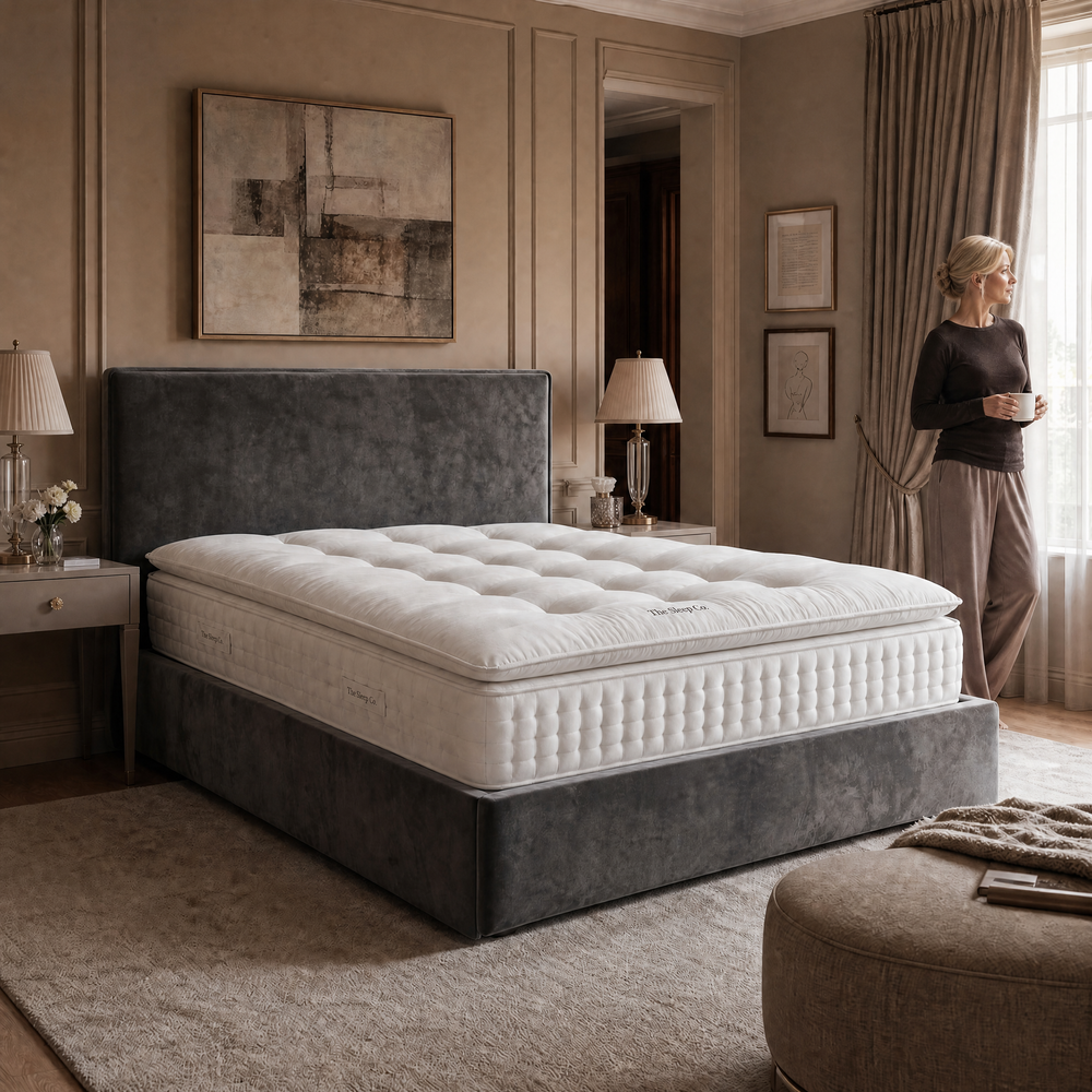 A plush pillow top, your firmness underneath.