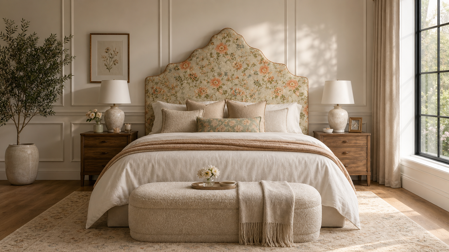 The bed is the room. We start there.