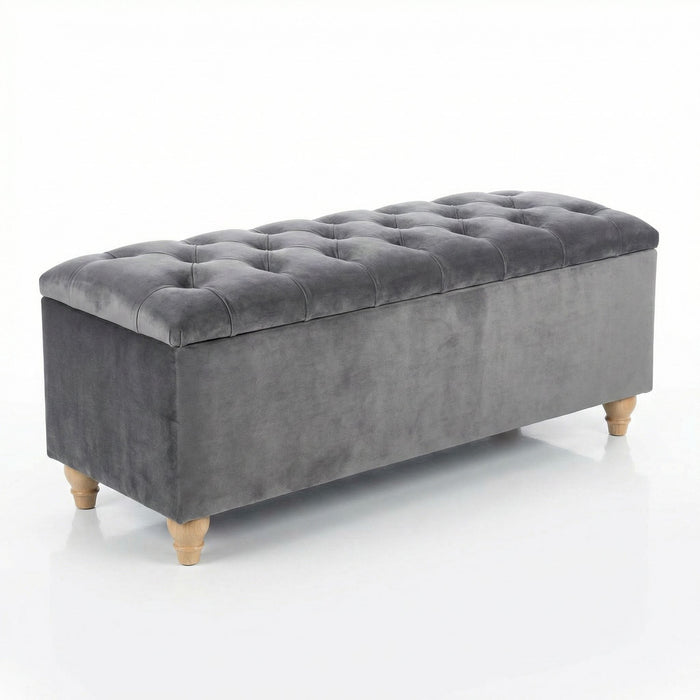 Chesterfield Ottoman Marble Mink Quick Ship