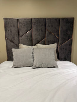 Chelsea 5'0 King Bed frame Infinity Grey Quick Ship