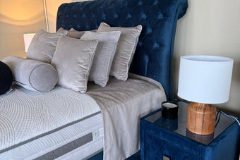 Emperor 5'0 King Bedframe Velvet Blue