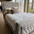 Cambourne 5'0 King Size Bedframe Velvet Cream