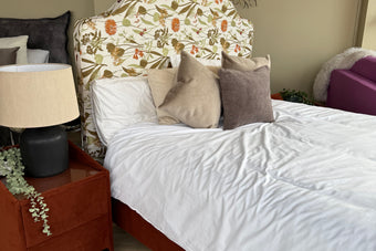 Marlow 5'0 Bed Frame Velvet Rust